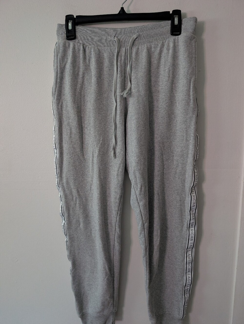 American Eagle Jogger Style Gray Sweatpants With Pockets Size Small
